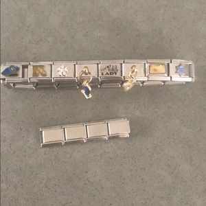 Silver Police Charm Bracelet
